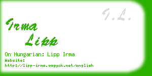 irma lipp business card